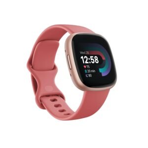 fitbit-versa-4-fitness-watch-pink-sand-copper-rose-aluminium-with-6-month-premium-membership