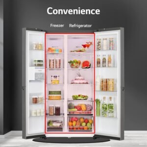 lg-655-l-frost-free-smart-inverter-double-door-side-by-side-refrigerator-gl-b257hdsy-dazzle-steel-express-freeze-multi-air-flow